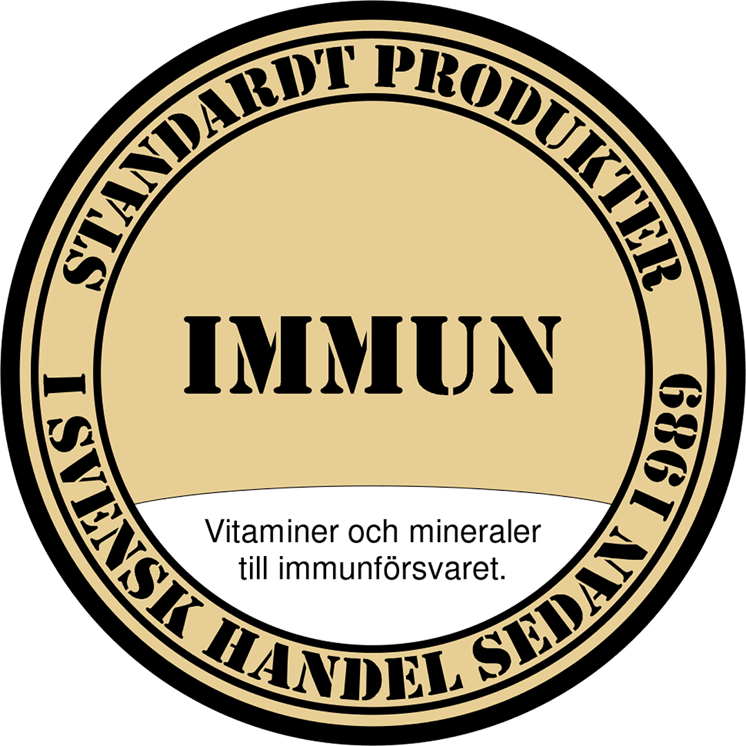 Standardt IMMUN . Vitaminer och mineraler till immunförsvaret.