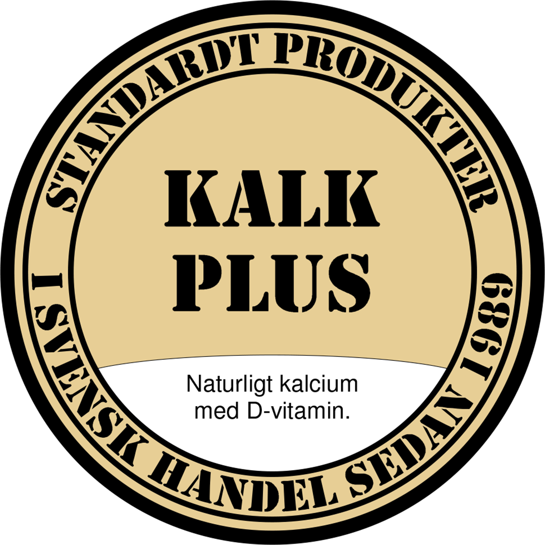 Standardt KALK+ . Naturligt kalcium med D-vitamin.